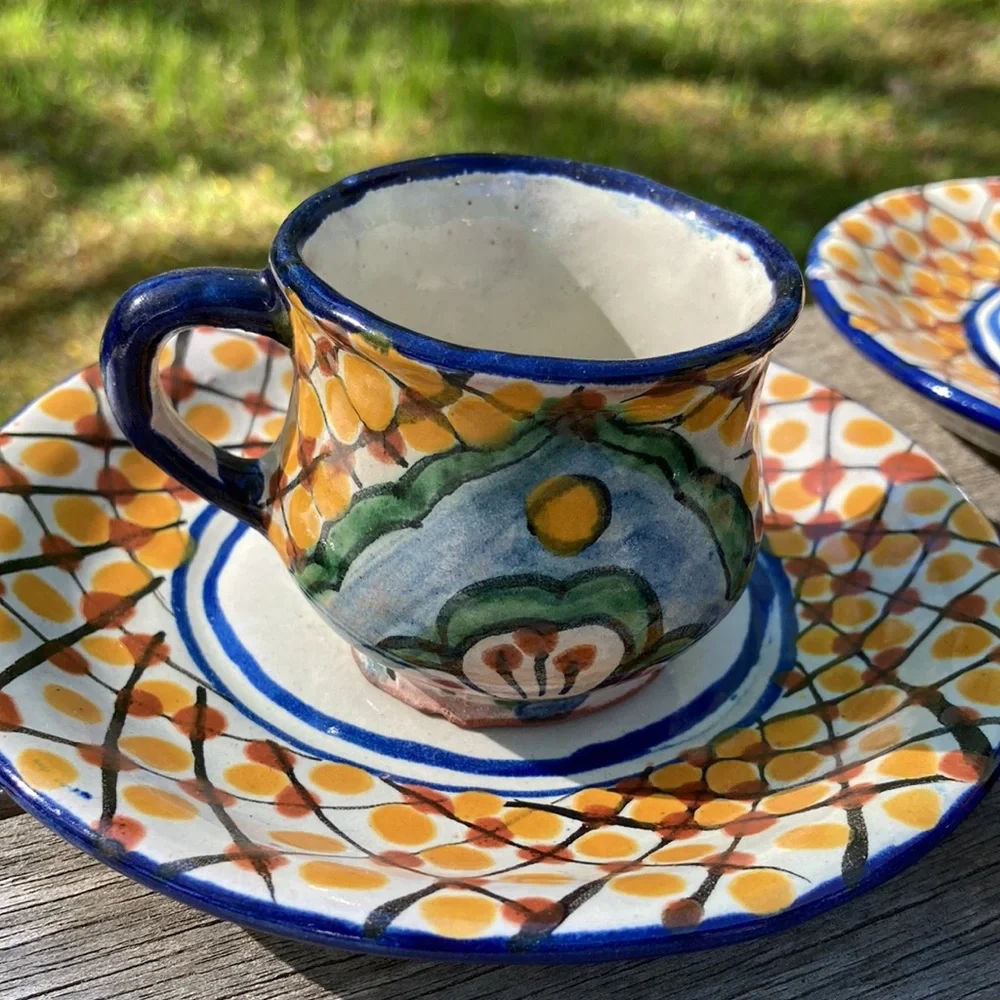 Set of 4/Demitasse Cup & Saucers - Picture 2 of 8